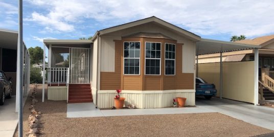 2008 Cavco 16 wide 2Br 2Ba located in Secure Eastside adult park