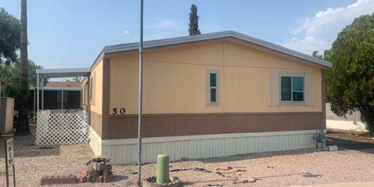 Adult Park in NW Tucson 1987 Cavco 26×52 3Br 2Ba for $34,900