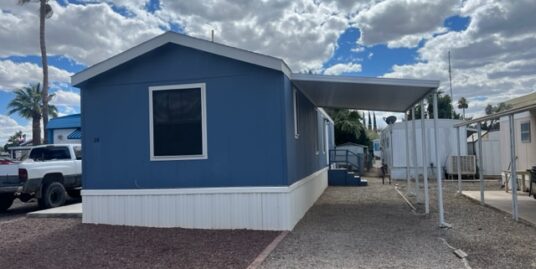 2018 16 wide 3 Br 2BA in All ages park in Tucson for $37,999