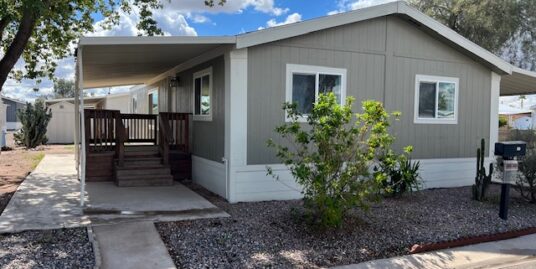 Resort Living in this remodeled 3 BR 2Ba Doublewide in Adult Community in Casa Grande, Az