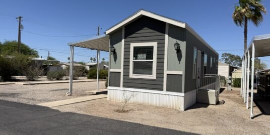 Brand new 2025 14 wide 2 Br in Adult Park NW Tucson priced thousands below cost
