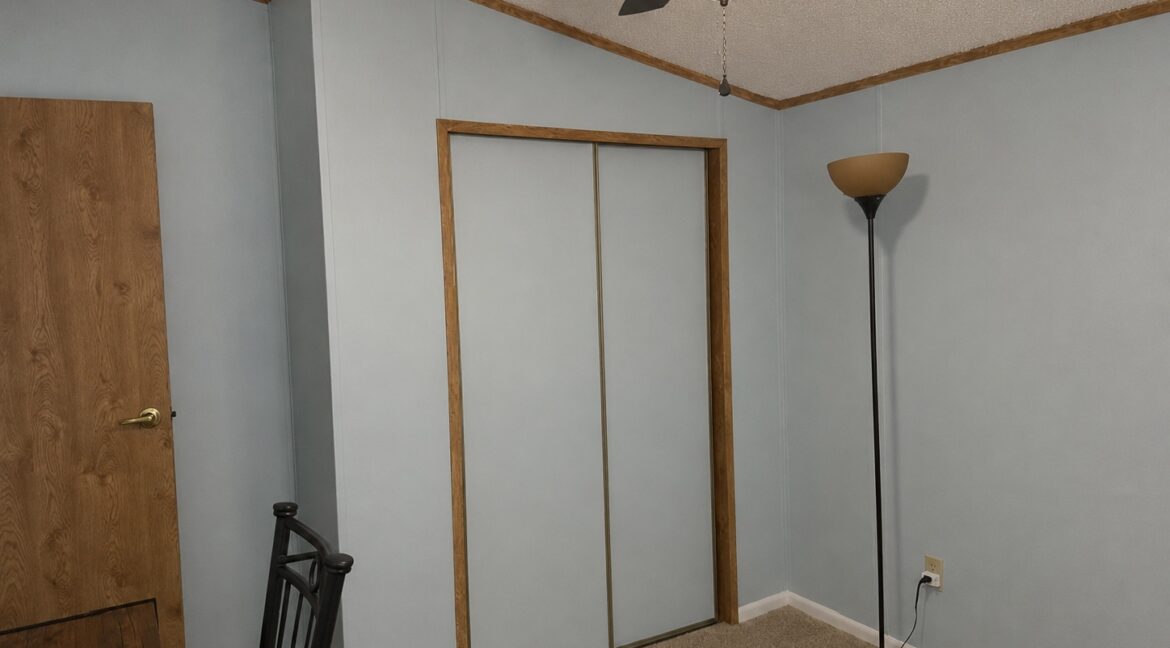 bedroom with light on
